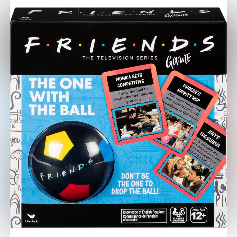 Cardinal Friends TV Show - The One with The Ball Party Game - NWOT